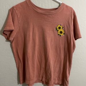 sunflower o’neill coral tee shirt